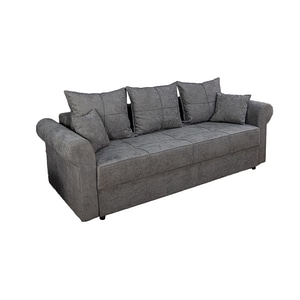 Canapea Elsa Memory Max Lemon 25, 230 x 107x 75 cm, gri inchis