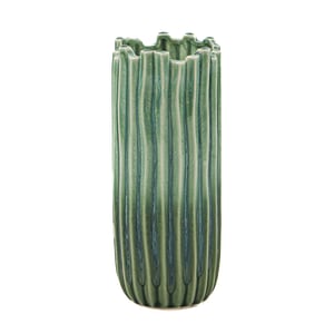 Vaza Algae, ceramica, verde, 22 cm