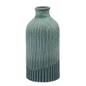 Vaza Loam, ceramica, turcoaz, 25 cm