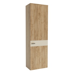 Dulap Sani Urban, Stejar kraft auriu/Satin, 60 x 38 x 196 cm