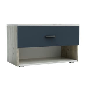 Pantofar Sani Urban, Stejar kraft alb/Antracit, 75 x 38 x 32 cm