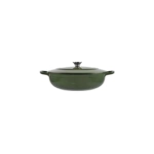Cratita din fonta emailata Perfect Home, 6 litri, verde