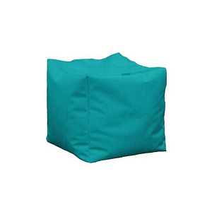 Taburet Cub Pufrelax, 40x40x40 cm, Turcoaz