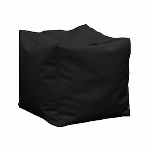 Taburet Cub Pufrelax, 40x40x40 cm, Negru
