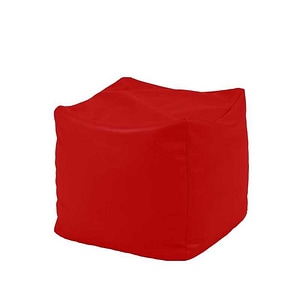 Taburet Cub Pufrelax, 40x40x40 cm, Rosu