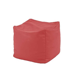 Taburet Cub XL Pufrelax, 45x45x45 cm, Rosu