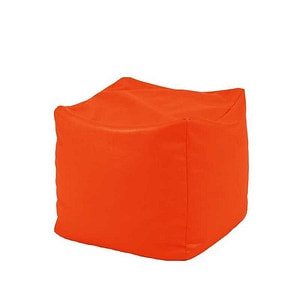 Taburet Cub XL Pufrelax, 45x45x45 cm, Portocaliu