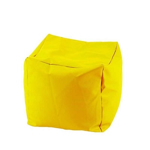 Taburet Cub XL Pufrelax, 45x45x45 cm, Galben