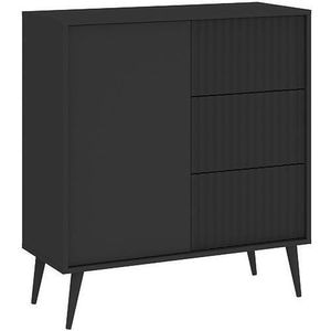Comoda Sani BARCELONA 1D3S, 91 x 40 x 98 cm, Antracit