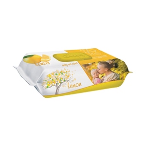 Servetele umede pentru bebelusi Sleepy, 120 bucati, aroma de lamaie