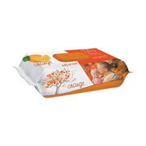 Servetele umede pentru bebelusi Sleepy, 120 bucati, aroma de portocala