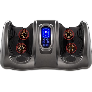 Aparat Profesional pentru Masaj Picioare RELAXO Dr.Feet PLUS Biometric 3D, Ecran LCD Tactil/Telecomanda, Rulare Profunda, Multi-Masaj, Imbunatatirea Circulatiei Sanguine, Silver