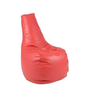 Fotoliu tip Scaun Sunlounger Pufrelax, Rosu, Piele ecologica