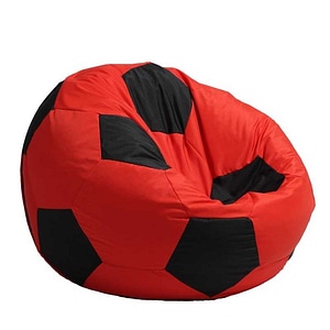 Fotoliu  Minge Telstar XL Pufrelax, Rosu, Piele ecologica