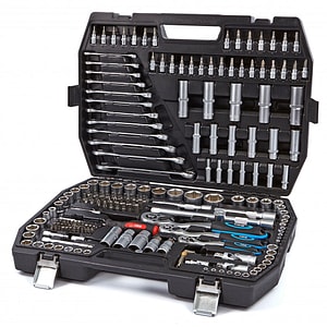 Trusa de scule Hbm machines, 216 piese, negru