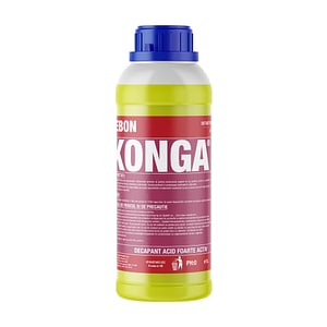 Detartrant Konga, Parfumat, Pentru depuneri de piatra, 1L, Uz profesional, Cu dilutie 1:10