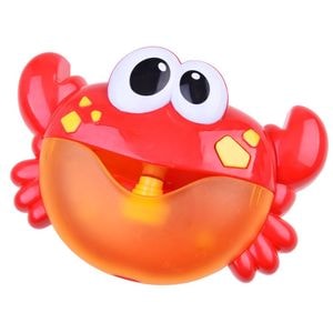 Jucarie pentru baie Jokomisiada, Crab, Interactiva, Cu o melodie si spuma, Rosie