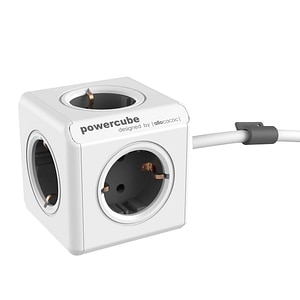 Prelungitor Design Nest, Powercube, cubic, 4 prize, 1.5m, alb/gri