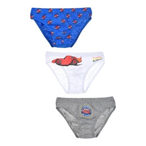 Set 3 chiloti pentru baieti Lightning Cars Disney, 6-8 ani, multicolor