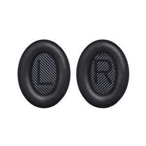 Set 2 bureti pentru casti Bose QuietComfort 35, 35 II, QC35, QC35 II, Over-Ear, Piele ecologica, Negru
