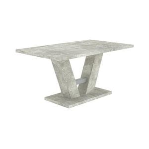 Masa extensibila Sani VESTA, 137-176 x 90 x 76 cm, Beton Deschis