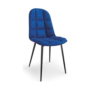 Scaun tapitat K417, 46x56x87 cm, albastru