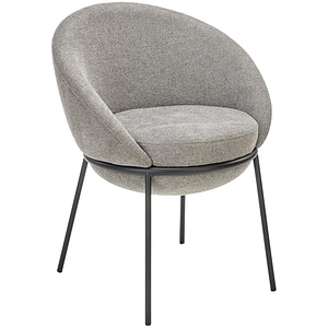 Scaun K482, stofa clasica/metal, 61x59x78 cm, grI/negru