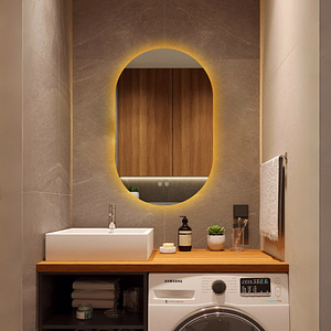 Oglinda LED si Touch SMACK J120-5080NF, cu functie dezaburire, 3 tipuri de lumina, 50x80 cm