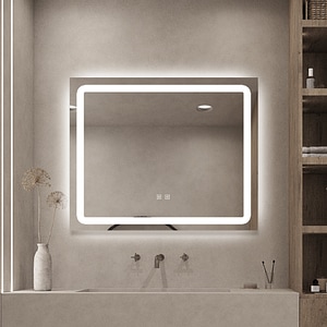 Oglinda LED si Touch SMACK J03, functie dezaburire, 80x60 cm