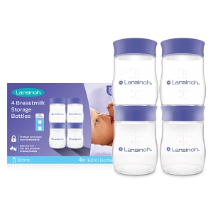 Recipient de stocare a laptelui matern Lansinoh, 4 buc