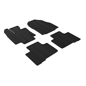 Set 4 covorase auto stil tavita din cauciuc moale si flexibil compatibile cu Toyota Highlander si Hybrid SUV 02.2020- prezent, negru