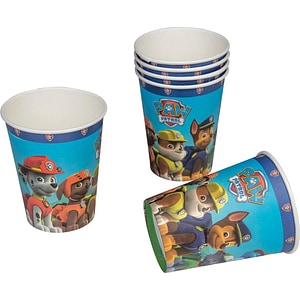 Set 6 pahare carton Paw Patrol, multicolor, 250 ml