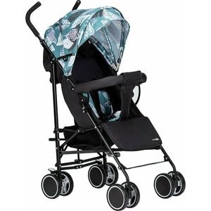 Carucior sport FreeOn, Simple, Cu copertina, Cu cos pentru cumparaturi, Pana la 15 kg, 6 luni+, Conform cu standardul european EN 1888-1:2018, Negru/Verde