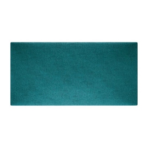 Panou decorativ tapitat Mollis M12, dreptunghi, 90 x 15 cm, turcoaz
