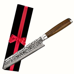Cutit japonez Kiritsuke Damascus, 21.5 cm, cutit profesional de bucatarie