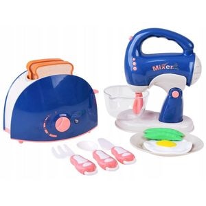 Set de jucarii Jokomisiada, Pentru bucatarie, Toaster, Mixer, Cu accesorii