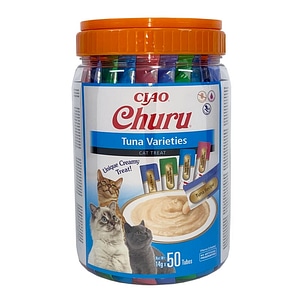Recompense pentru pisici Churu Cat Varieties, cu ton, 50 bucati, 700 gr