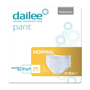 Scutece tip chilot pentru adulti Dailee Premium Air Tubes 5 Picaturi, marimea L, 15 bucati