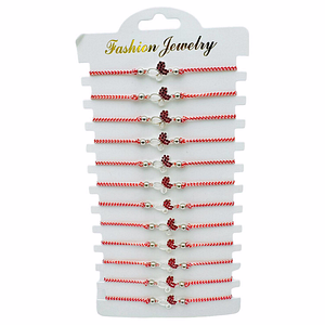 Set martisoare BaoBao, Bratari reglabile, Fluturas, 12 buc