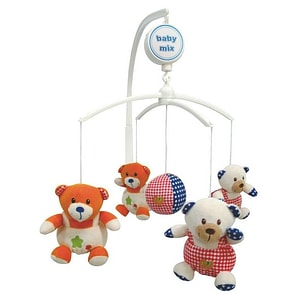 Carusel Baby Mix, Pentru patut, Cu 5 jucarii din plus, Teddy Bears