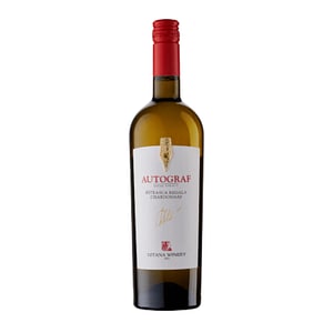 Vin Alb Gitana Autograf Feteasca Regala-Chardonnay, Sec, 0.75L