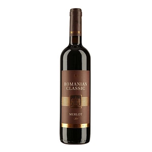 Vin Rosu Rovinex Romanian Classic Merlot, Sec, 0.75L
