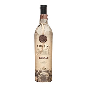 Vin Rosu Cricova Merlot Hartie, Demidulce, 0.75L