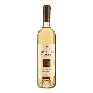 Vin Alb Rovinex Romanian Classic Muscat Ottonel, Demidulce, 0.75L