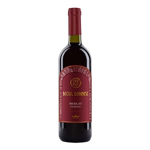 Vin Rosu Vincon Beciul Domnesc Merlot, Demisec, 0.75L