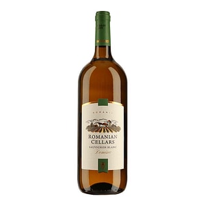 Vin Alb Rovinex Romanian Cellars Sauvignon Blanc, Demisec, 1.5L