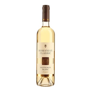 Vin Alb Rovinex Romanian Classic Sauvignon Blanc, Demisec, 0.75L