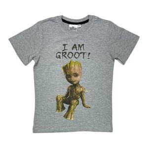 Tricou copii Guardians of the Galaxy, I Am Groot, gri, marimea 128 cm, 100% bumbac