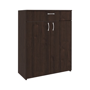 Comoda haaus Tisa, 1 Sertar, 2 Usi, Stejar Bronz, 80 x 35 x 100 cm