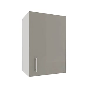 Corp Superior haaus Karo, 1 Usa, Gri Lucios/Alb, MDF, 40 x 30 x 60 cm